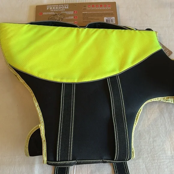 Arcadia Trail *NWT* High Visibility Flotation Aid Dog Vest Coat, Yellow - Picture 14 of 15